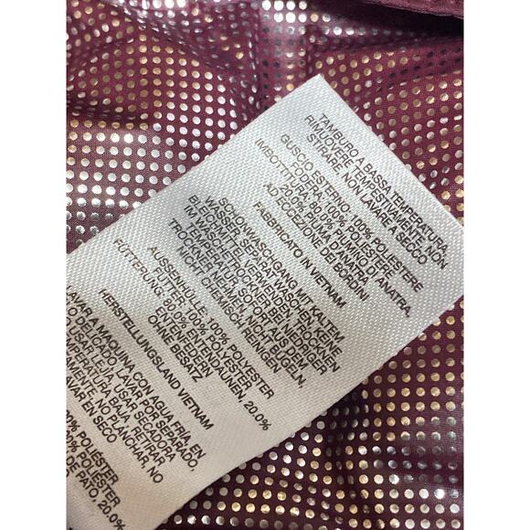 Columbia Delta Ridge Long Down Red Hooded Puffer Quilted Full Zip Jacket Size XS - Picture 4 of 5